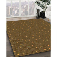 Patterned Dark Bisque Brown Rug, pat2449org