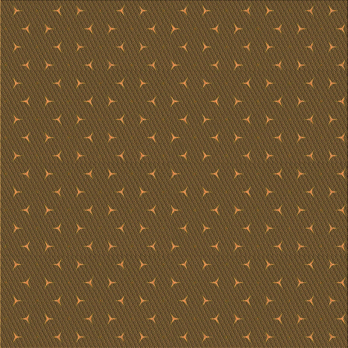 Round Patterned Dark Bisque Brown Rug, pat2449org