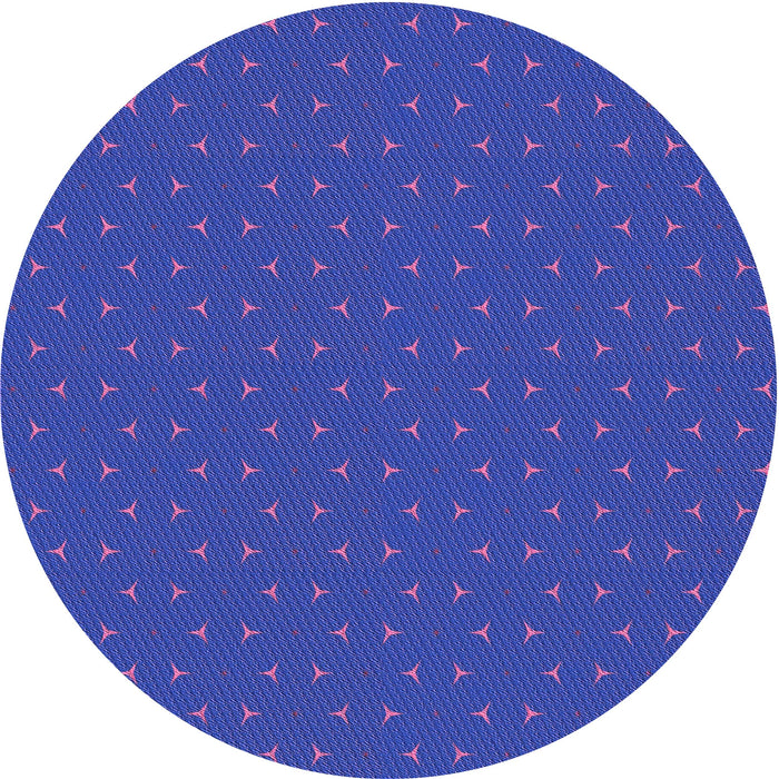 Square Patterned Blue Rug, pat2449pur