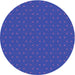 Square Patterned Blue Rug, pat2449pur