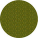 Square Patterned Olive Green Rug, pat2449yw