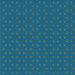 Square Patterned Blue Novelty Rug, pat2449