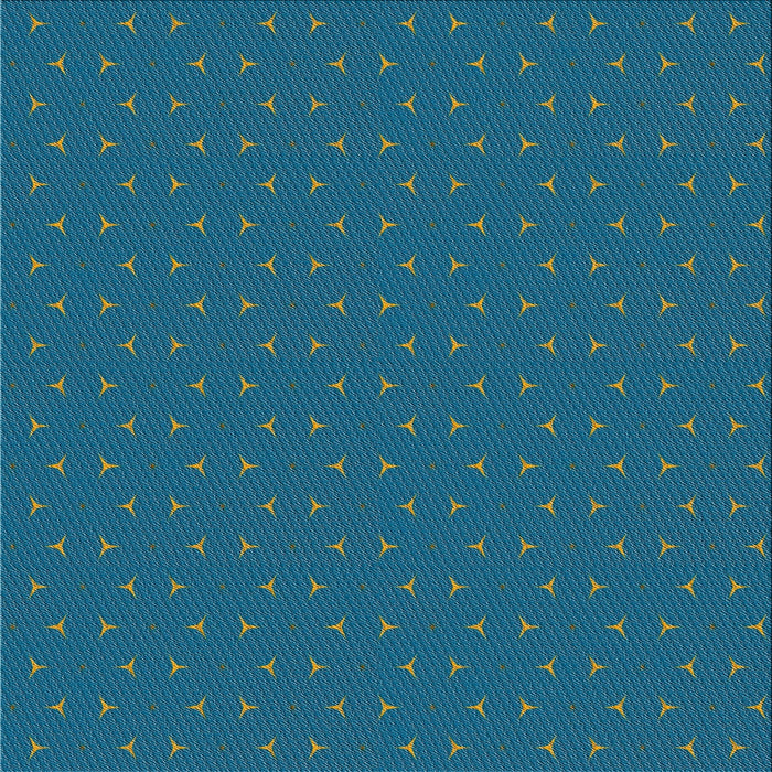 Square Patterned Blue Novelty Rug, pat2449