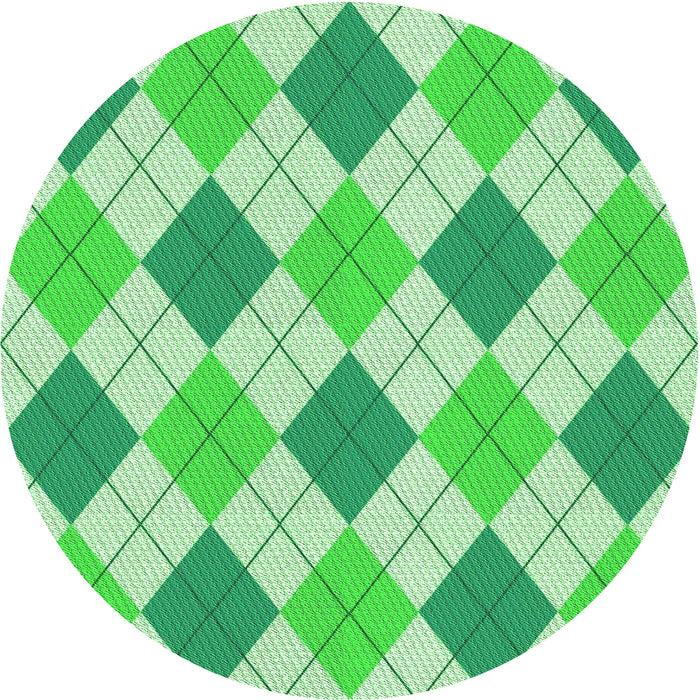 Square Machine Washable Transitional Green Rug in a Living Room, wshpat245grn