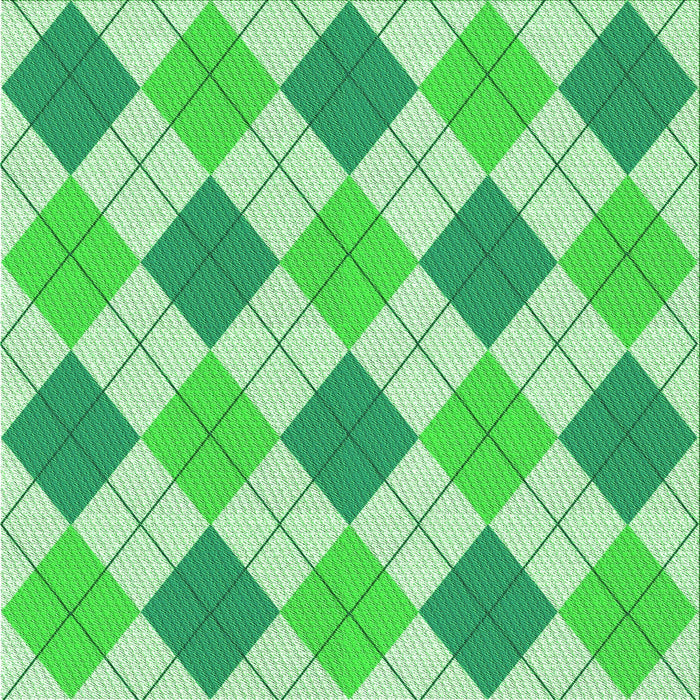 Round Patterned Green Rug, pat245grn