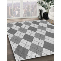 Patterned Silver Gray Rug, pat245gry