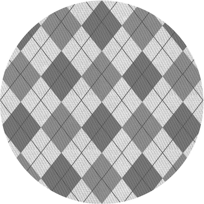 Square Patterned Silver Gray Rug, pat245gry