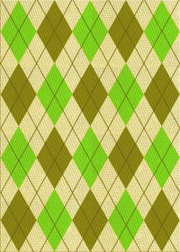 Machine Washable Transitional Green Yellow Green Rug, wshpat245yw