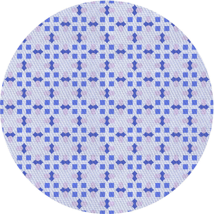 Square Machine Washable Transitional Lavender Blue Rug in a Living Room, wshpat2450blu