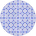 Square Patterned Lavender Blue Rug, pat2450blu