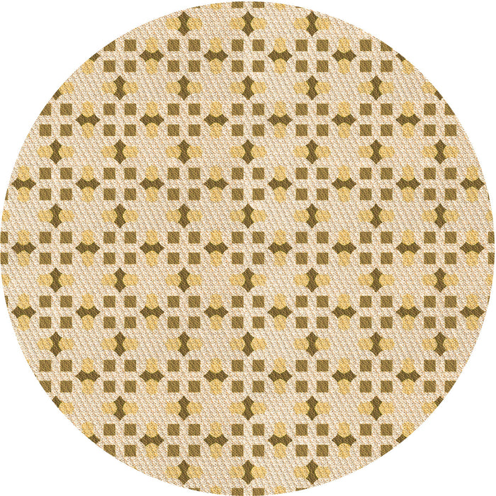 Square Machine Washable Transitional Khaki Gold Rug in a Living Room, wshpat2450org
