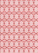 Machine Washable Transitional Light Red Pink Rug, wshpat2450rd