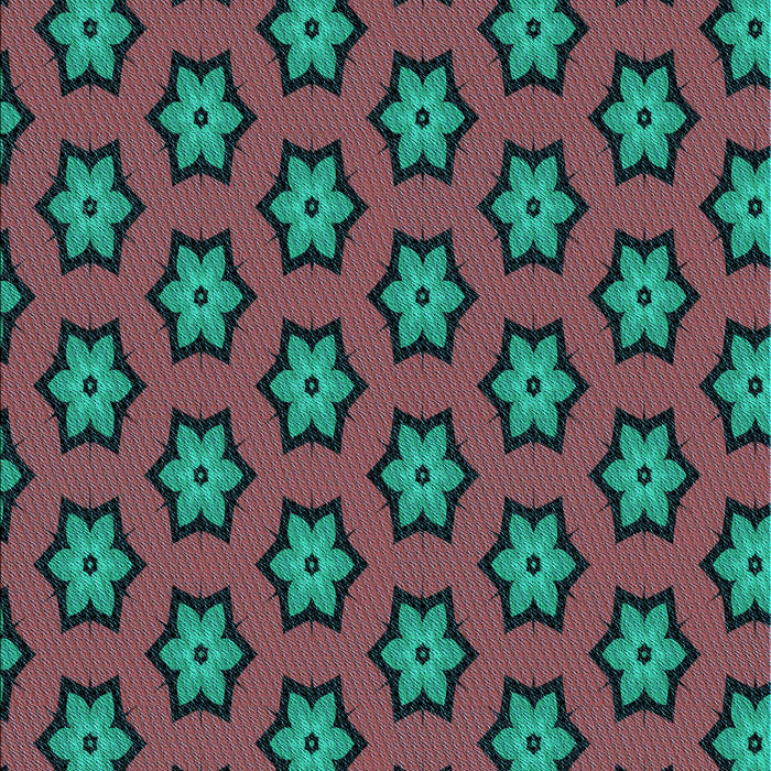 Patterned Sea Green Rug, pat2451lblu