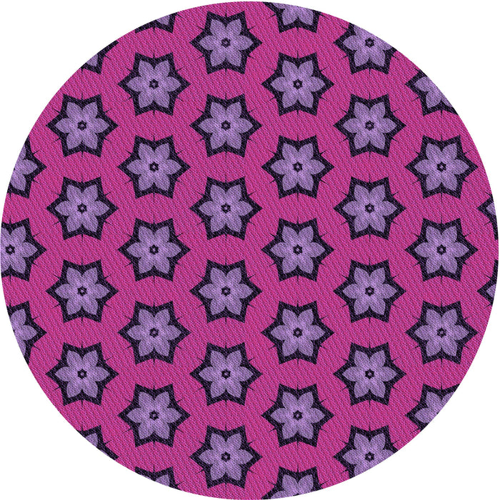 Square Patterned Dark Orchid Purple Rug, pat2451pur