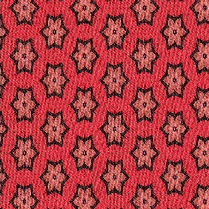 Patterned Red Rug, pat2451rd