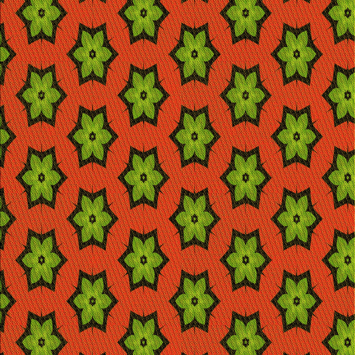 Patterned Dark Yellow Green Rug, pat2451yw