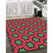 Patterned Hazel Green Novelty Rug in Family Room, pat2451