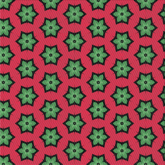 Square Patterned Hazel Green Novelty Rug, pat2451