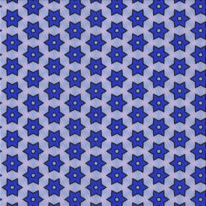 Round Patterned Cobalt Blue Rug, pat2452blu