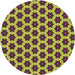 Square Patterned Neon Yellow Green Rug, pat2452brn