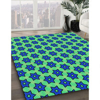 Patterned Blueberry Blue Rug, pat2452lblu