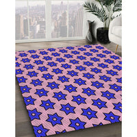 Patterned Bright Purple Rug, pat2452pur