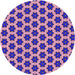 Square Patterned Bright Purple Rug, pat2452pur