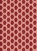 Patterned Tomato Red Rug, pat2452rd