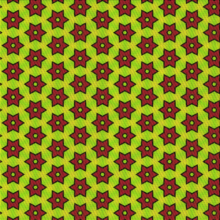 Round Patterned Saffron Red Rug, pat2452yw