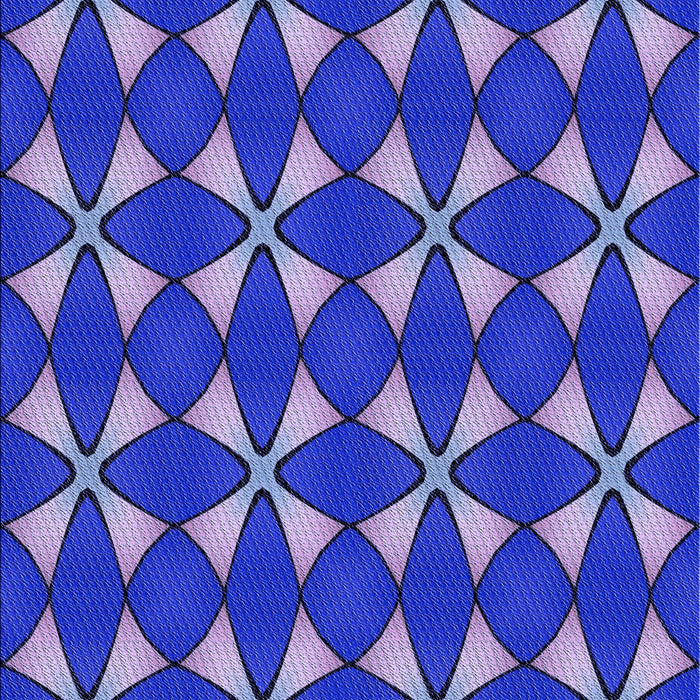 Patterned Medium Slate Blue Rug, pat2453blu