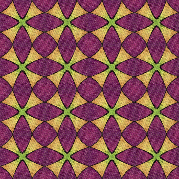 Round Patterned Burnt Pink Rug, pat2453brn