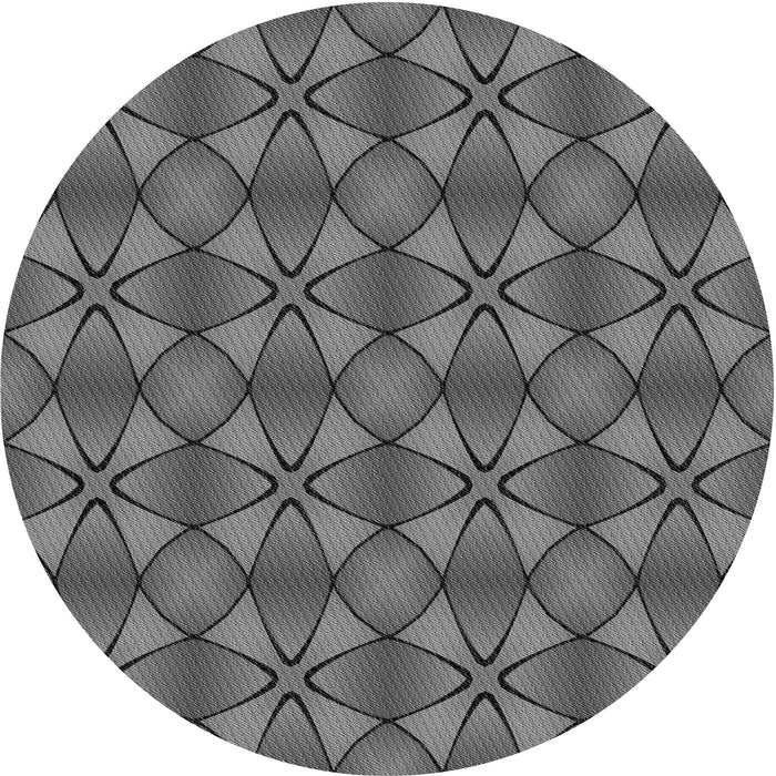 Square Patterned Gray Rug, pat2453gry