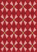 Machine Washable Transitional Red Rug, wshpat2453rd