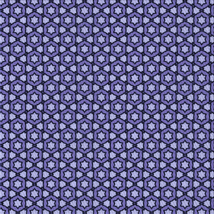 Round Patterned Blue Rug, pat2454blu