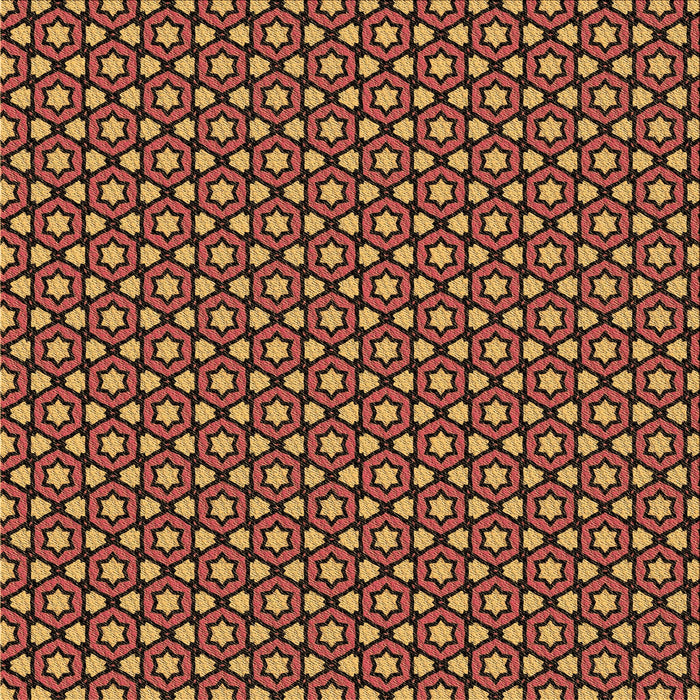 Round Patterned Orange Rug, pat2454brn