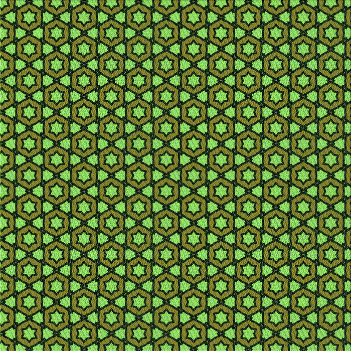 Round Machine Washable Transitional Dark Forest Green Rug, wshpat2454grn