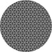 Square Patterned Dark Gray Rug, pat2454gry
