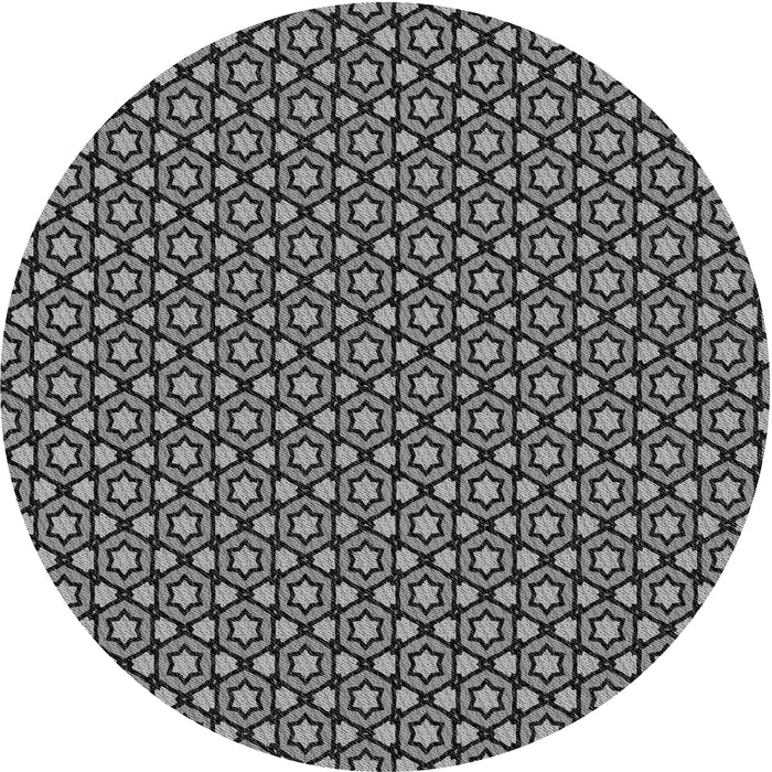 Square Machine Washable Transitional Dark Gray Rug in a Living Room, wshpat2454gry