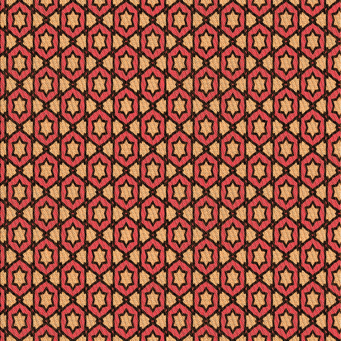 Patterned Orange Rug, pat2454org