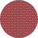 Square Patterned Red Rug, pat2454rd