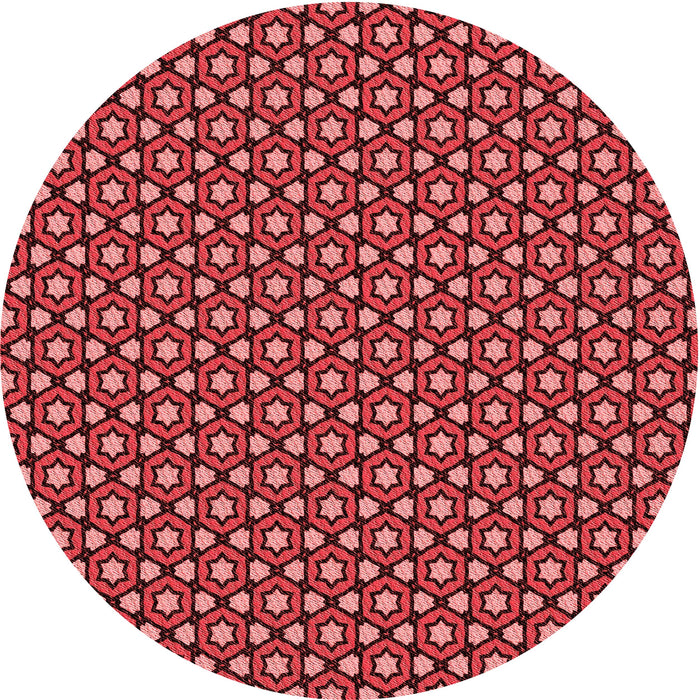 Square Machine Washable Transitional Red Rug in a Living Room, wshpat2454rd