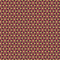 Sideview of Machine Washable Transitional Deep Red Rug, wshpat2454