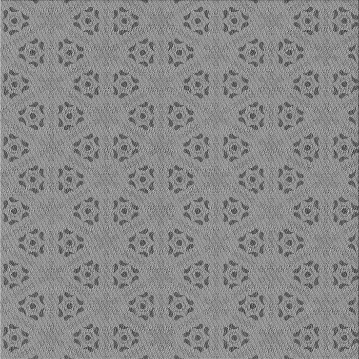 Round Machine Washable Transitional Dark Gray Rug, wshpat2455gry