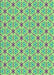Patterned Dull-Sea Green Rug, pat2455lblu