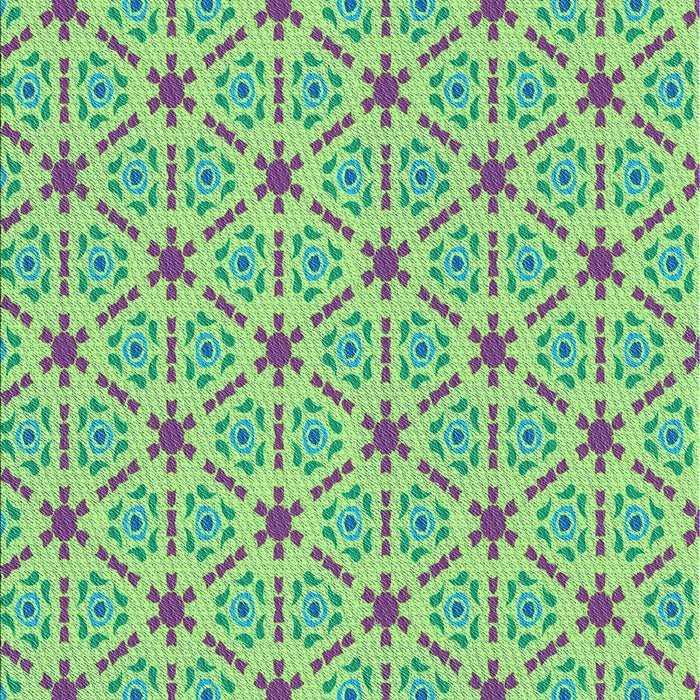 Patterned Dull-Sea Green Rug, pat2455lblu