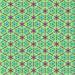 Round Patterned Dull-Sea Green Rug, pat2455lblu