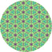 Square Patterned Dull-Sea Green Rug, pat2455lblu
