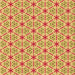 Round Patterned Orange Rug, pat2455org