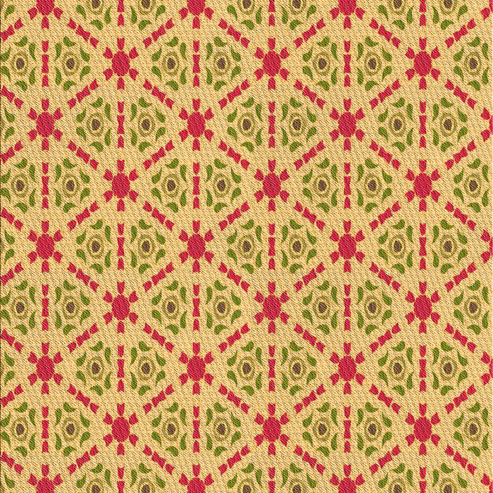 Patterned Orange Rug, pat2455org