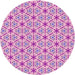 Square Machine Washable Transitional Pastel Purple Pink Rug in a Living Room, wshpat2455pur